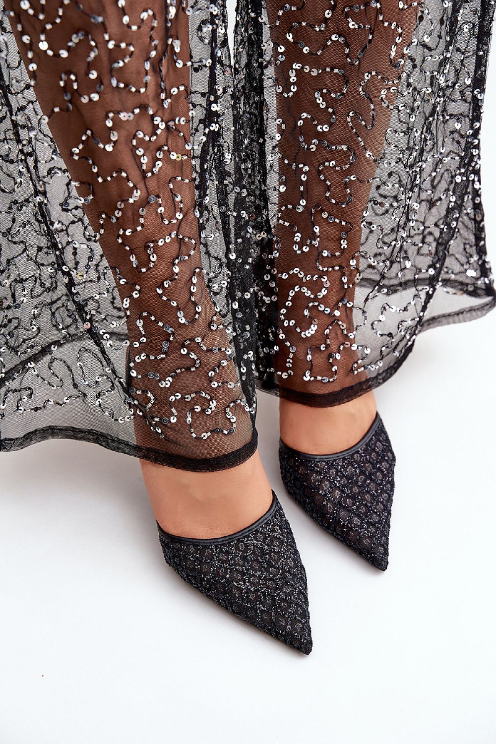 Mesh With Me Heels